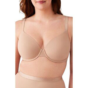 🆕WACOAL Shape Revelation Shallow Top T-Shirt Underwire Bra 36C Beige #853387